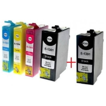 Komplet kartuš za Epson T1305 + T1301 črna, kompatibilna - E-kartuse.si