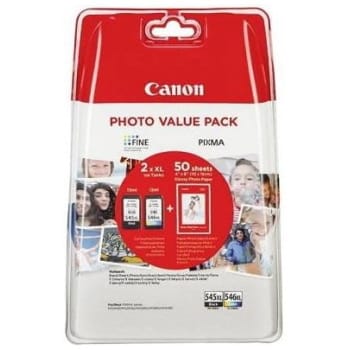 Komplet kartuš Canon PG-545XL + CL-546XL original + foto papir - Kartuse.si