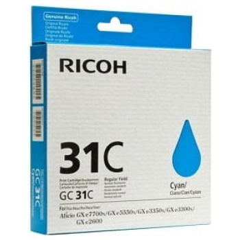 Kartuša Ricoh GC31C (405689) modra, original - E-kartuse.si