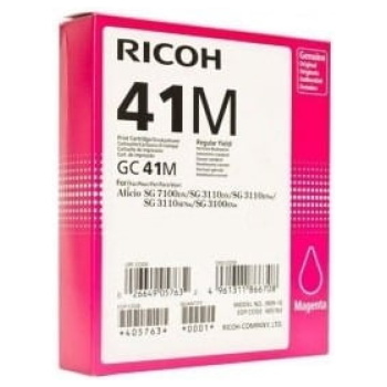 Kartuša Ricoh GC41M HC (405763) škrlatna, original - E-kartuse.si