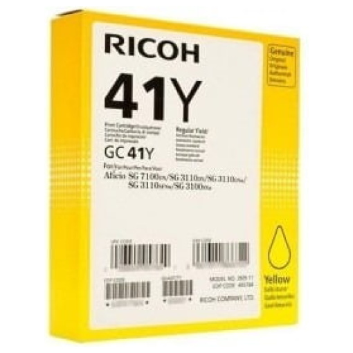 Kartuša Ricoh GC41Y HC (405764) rumena, original - E-kartuse.si
