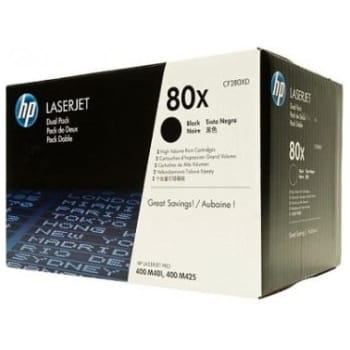 Toner HP 80X (CF280XD) dvojno pakiranje, original - E-kartuse.si