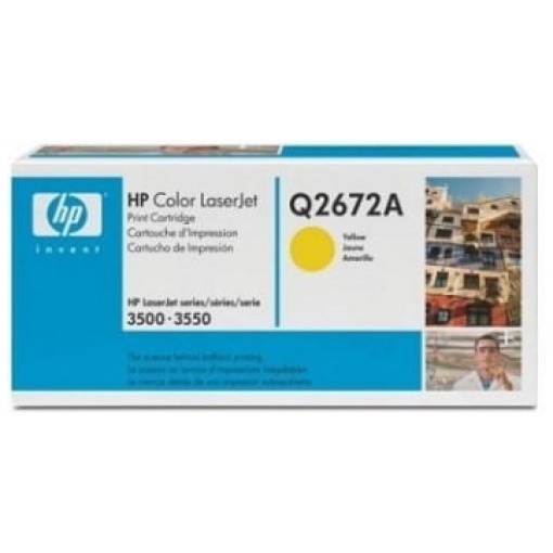 Toner HP Q2672A rumena, original - E-kartuse.si