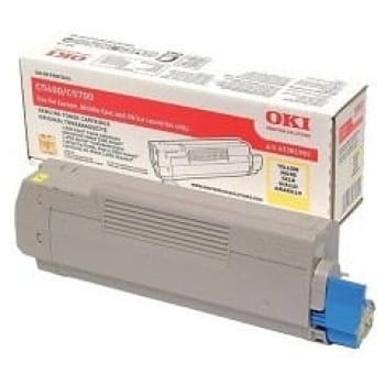 Toner OKI C5600 (43381905) rumena, original - E-kartuse.si