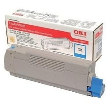 Toner OKI C5600 (43381907) modra, original - E-kartuse.si