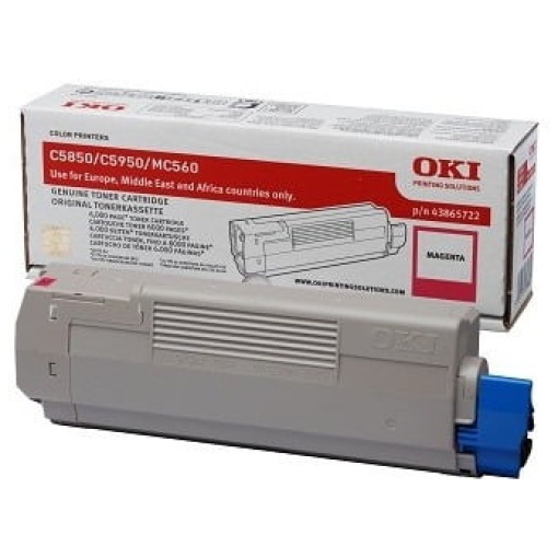 Toner OKI C5850 (43865722) škrlatna, original - E-kartuse.si