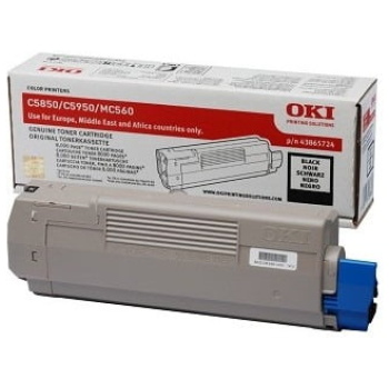 Toner OKI C5850 (43865724) črna, original - E-kartuse.si