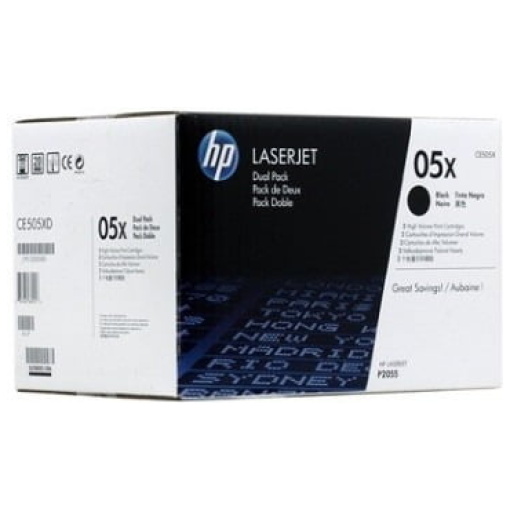 Toner HP 05X (CE505XD) dvojno pakiranje, original - E-kartuse.si