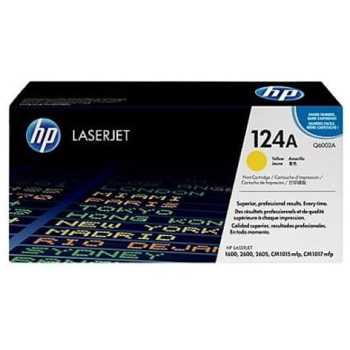 Toner HP 124A (Q6002A) rumena, original - E-kartuse.si