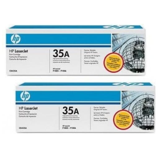 Toner HP 35A (CB435AD) dvojno pakiranje, original - E-kartuse.si