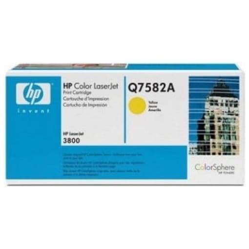 Toner HP Q7582A rumena, original - E-kartuse.si